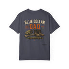 Blue Collar Dad T-Shirt — Vintage Work Gloves and Boots Design