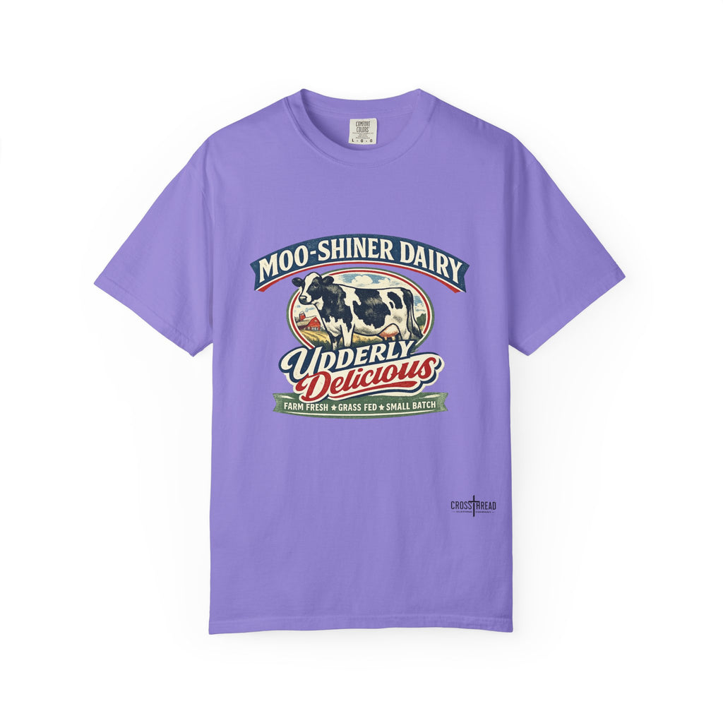 “Moo-Shiner Dairy” Udderly Delicious Graphic Tee