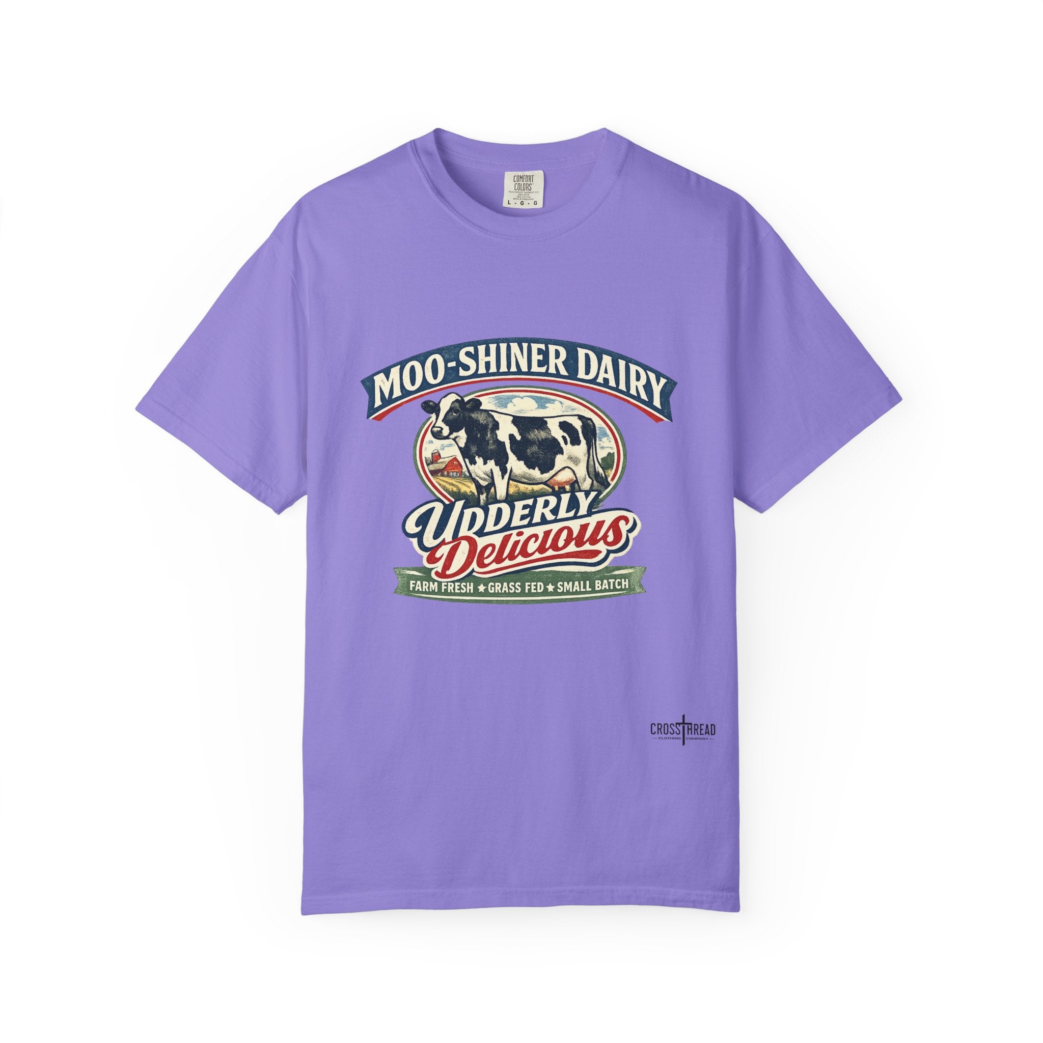 “Moo-Shiner Dairy” Udderly Delicious Graphic Tee