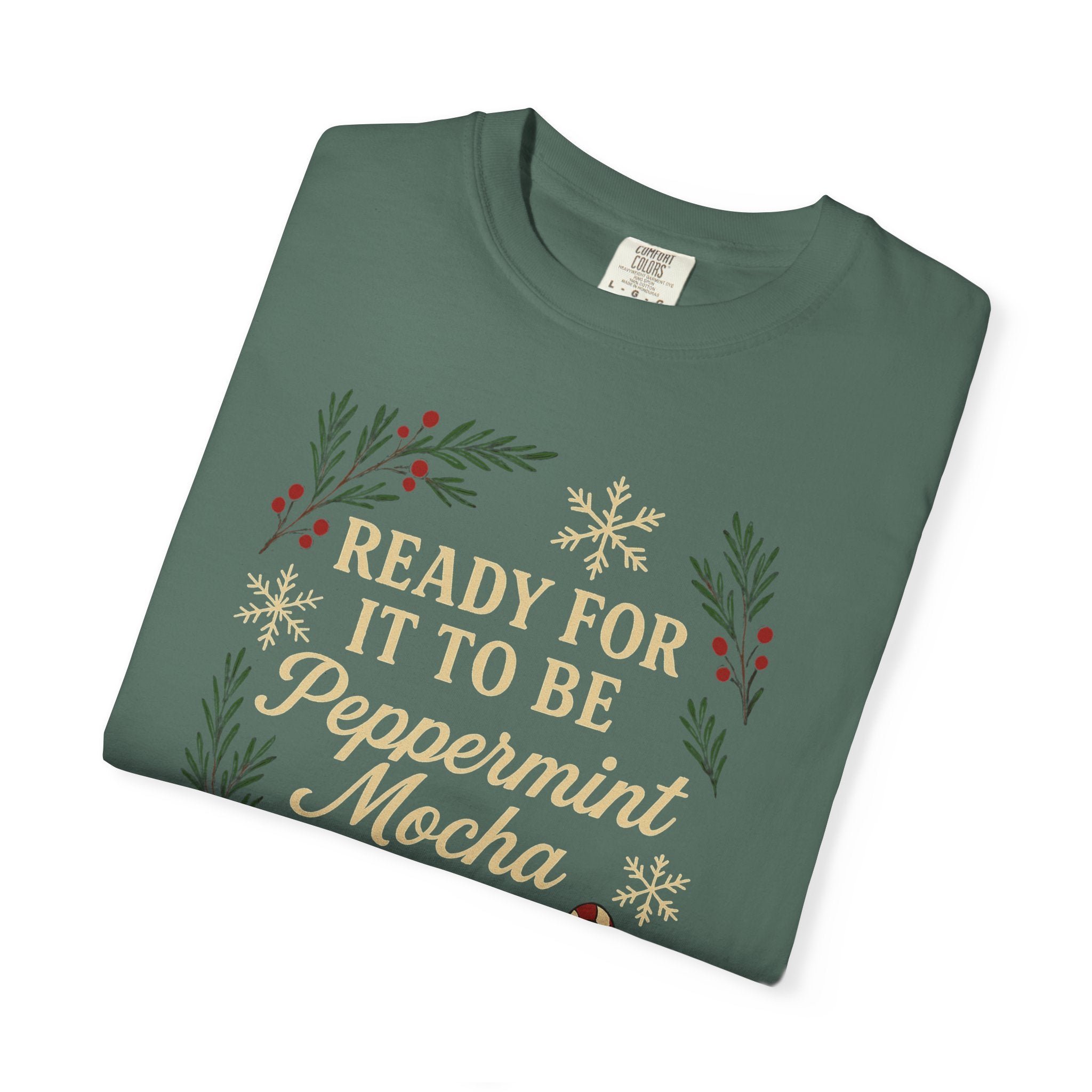 Christmas Peppermint Mocha Comfort Colors T-shirt