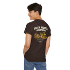 Faith Moves Mountains T‑Shirt — Inspirational Mountain & Bulldozer Graphic Tee