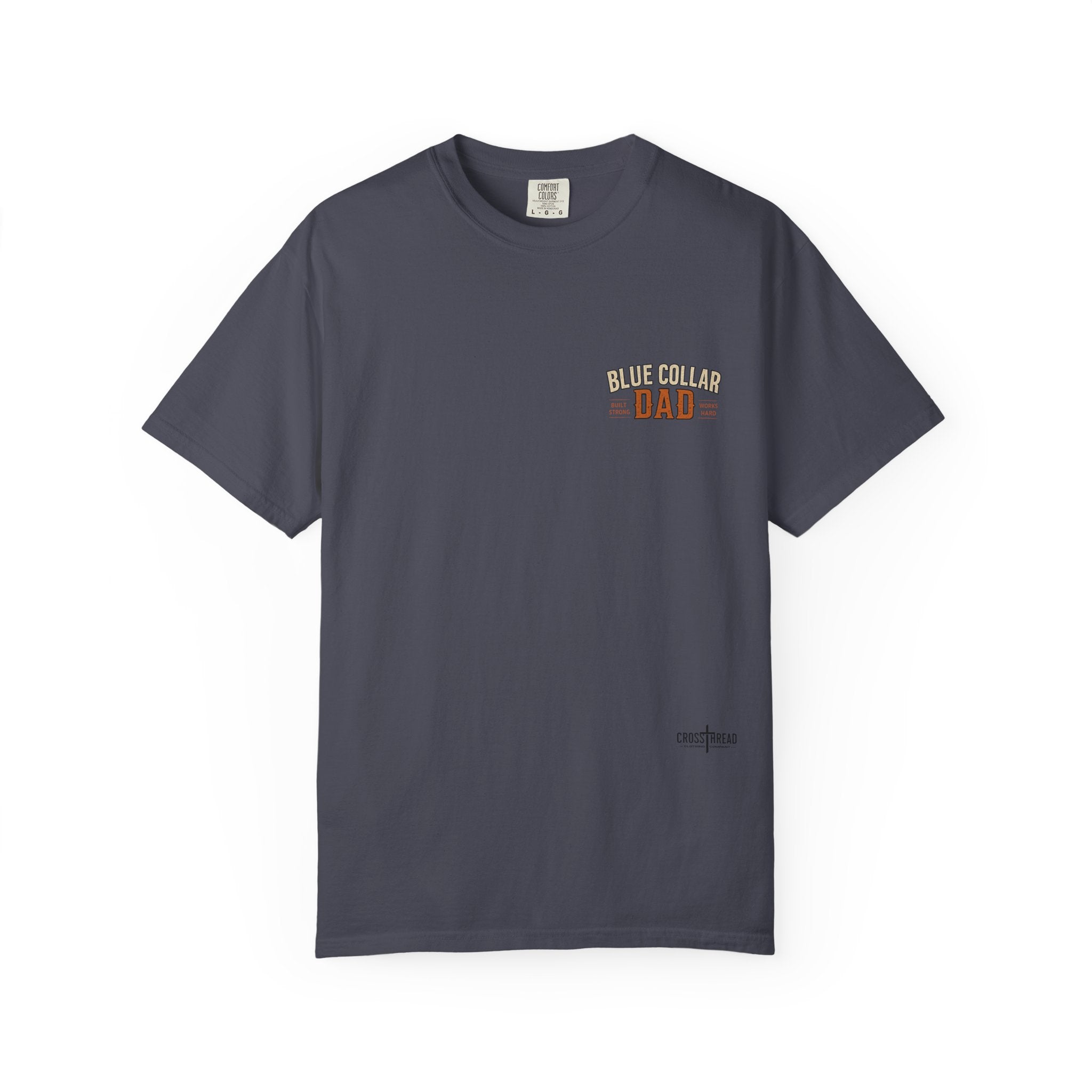 Blue Collar Dad T-Shirt — Vintage Work Gloves and Boots Design