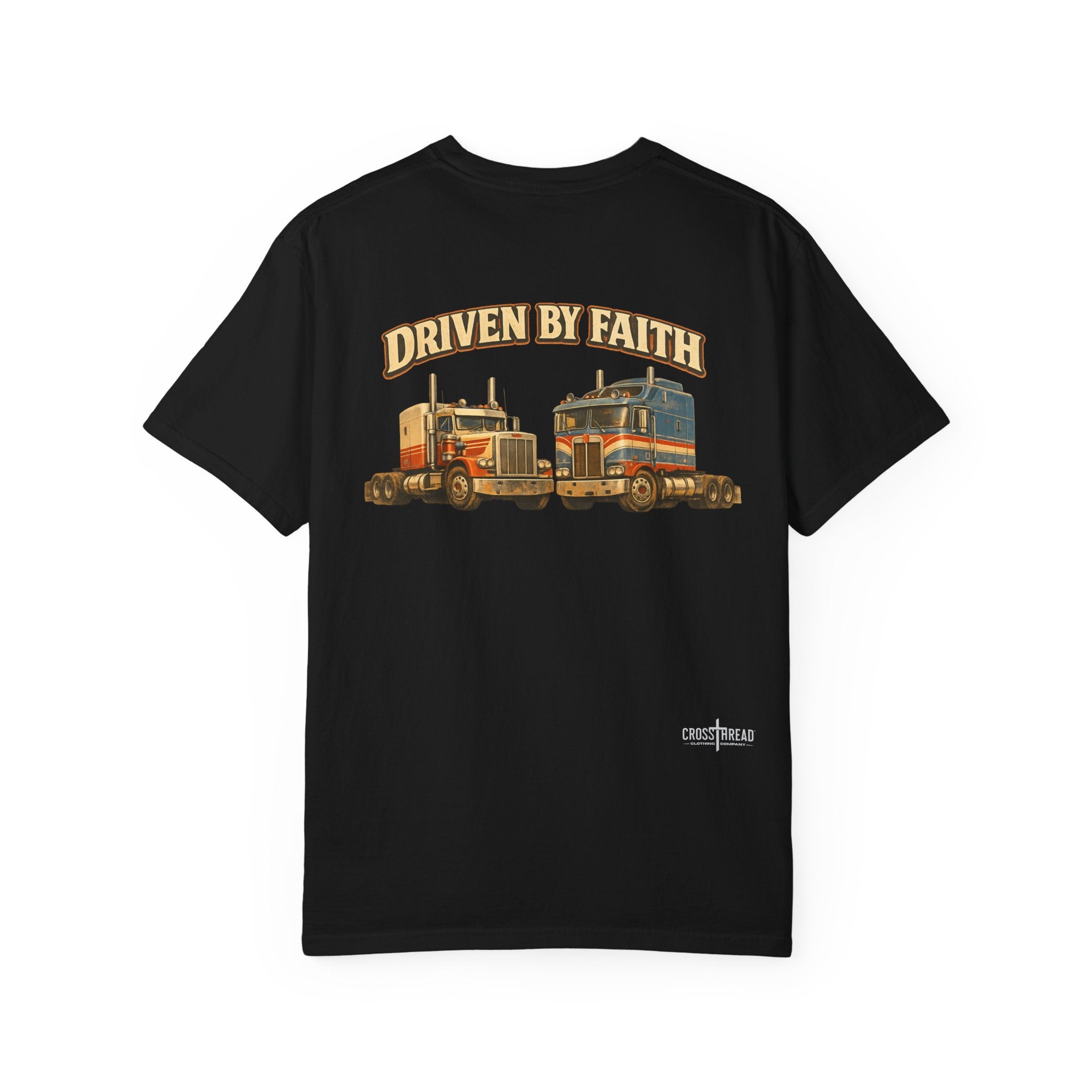 Driven by Faith Vintage Style Trucker T-Shirt