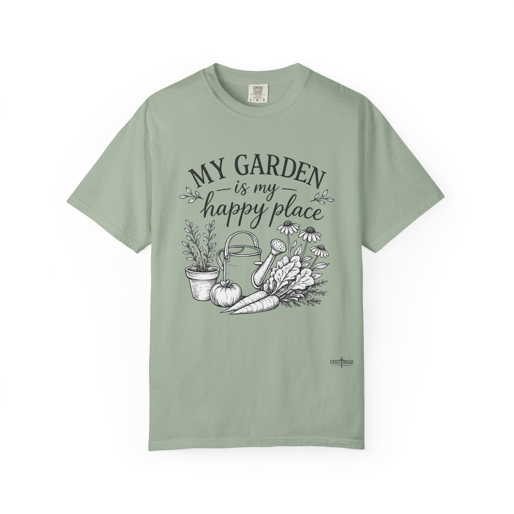 "My Garden is My Happy Place" Premium Comfort Colors T Shirt