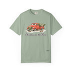 Christmas on the Farm Red Truck Comfort Colors Shirt