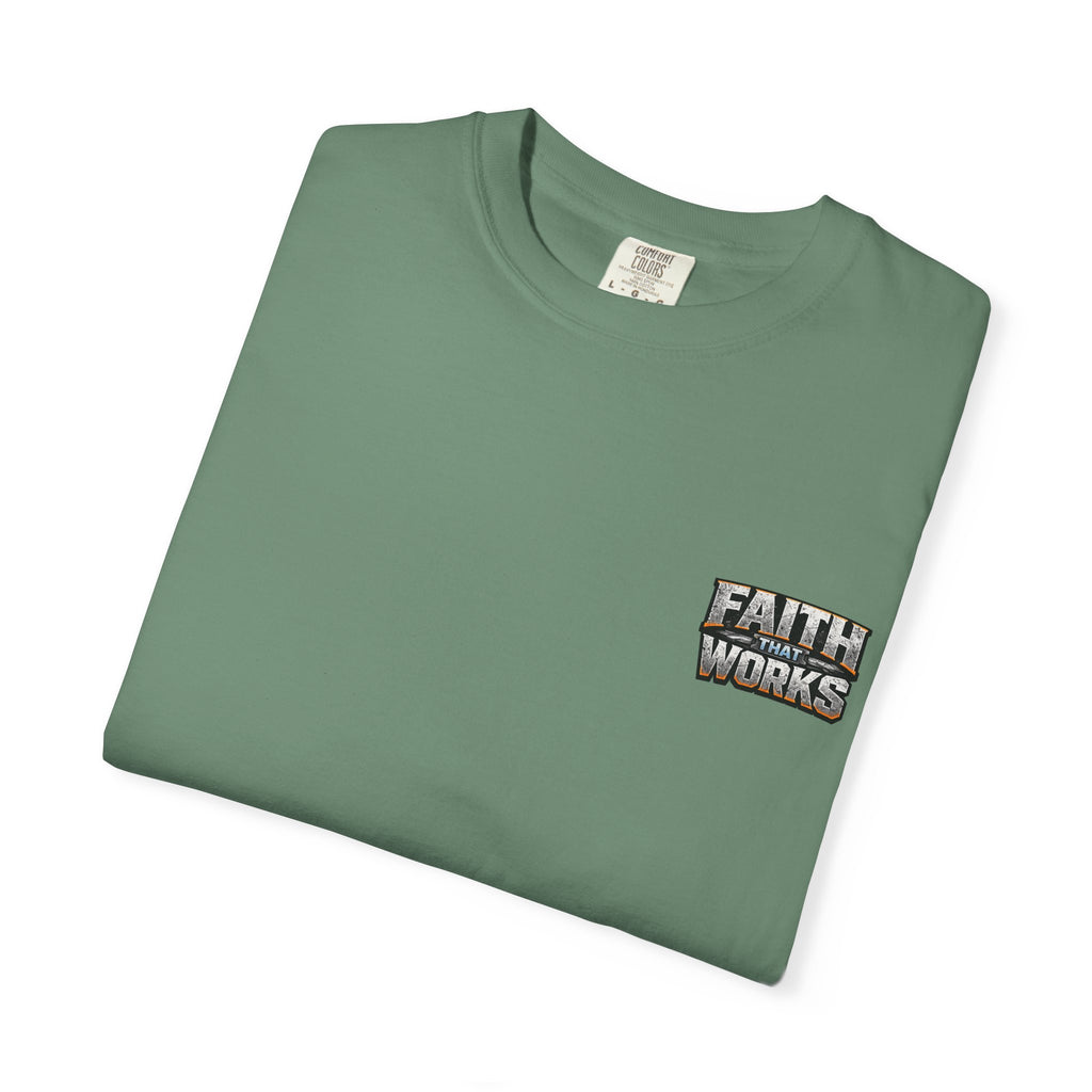 Faith That Works Tee — Christian Tradesman Graphic T-Shirt