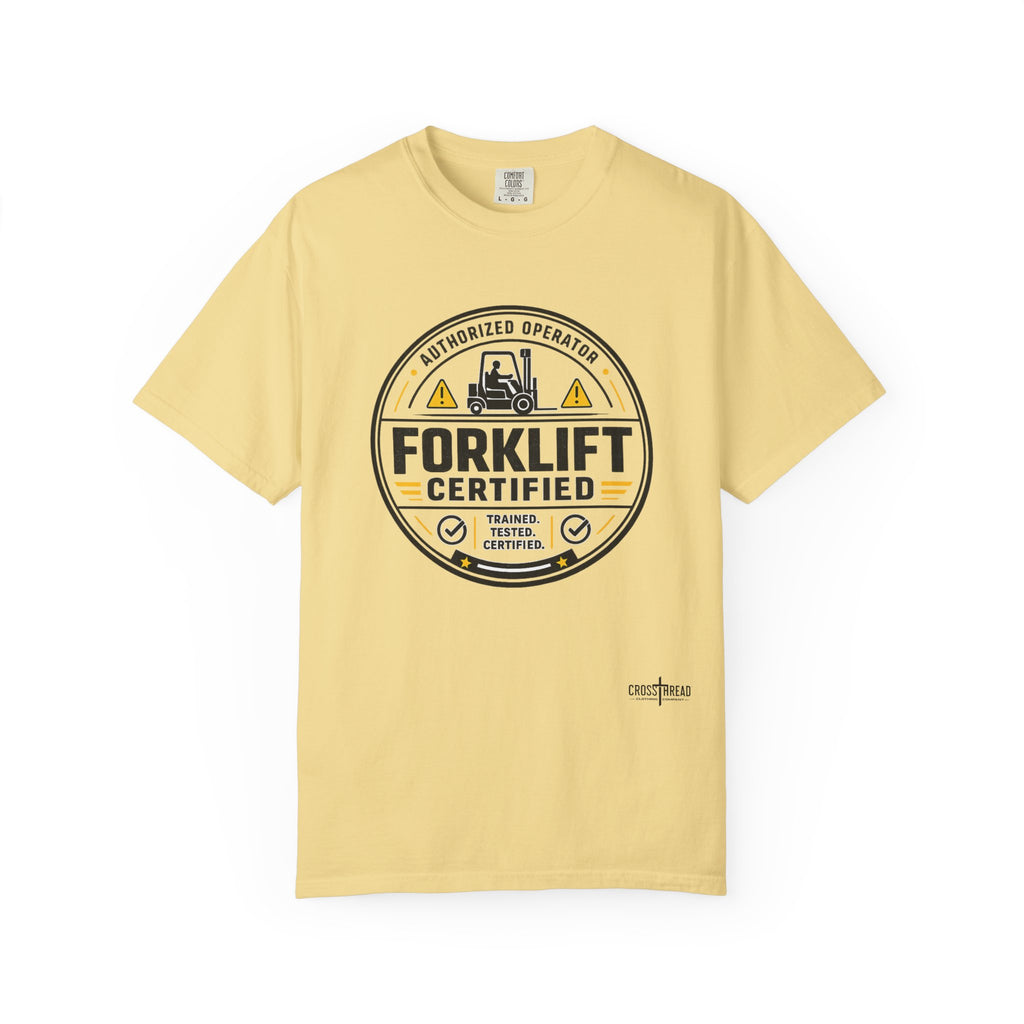 Forklift Certified T-Shirt — Vintage Industrial Graphic Tee