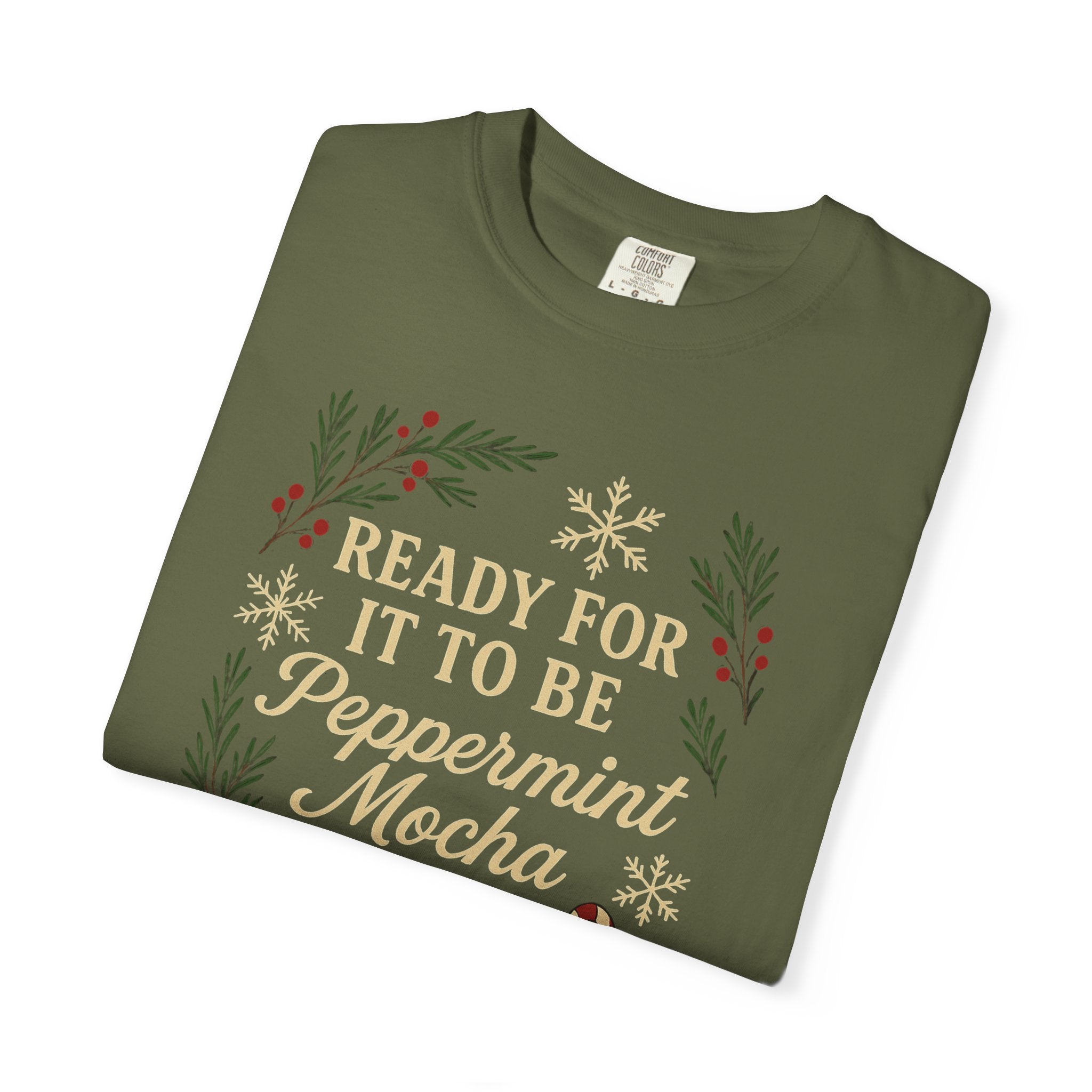 Christmas Peppermint Mocha Comfort Colors T-shirt