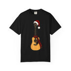 Christmas Acoustic Guitar Comfort Colors Shirt