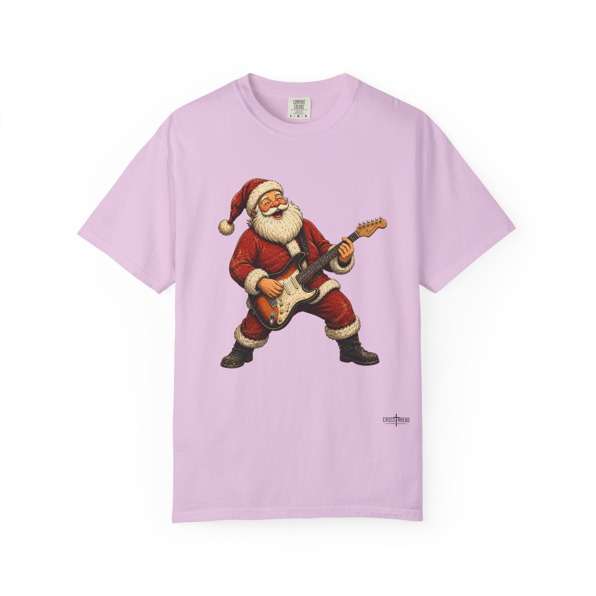 Santa S-Style Guitar Comfort Colors Shirt