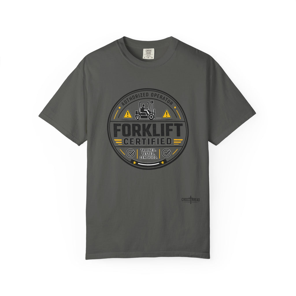 Forklift Certified T-Shirt — Vintage Industrial Graphic Tee