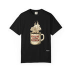 Coffee Mug Graphic T-Shirt — "Caffeine & Cetane" Vintage Coffee Design