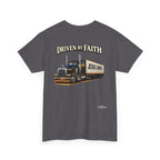 Driven By Faith Truck T-Shirt — 'Jesus Saves' Christian Trucker Tee