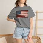 American Flag Big Rig Trucker T-Shirt — Patriotic Semi Truck Tee