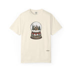 Snow Globe Holiday T-Shirt — Vintage Winter Village Graphic