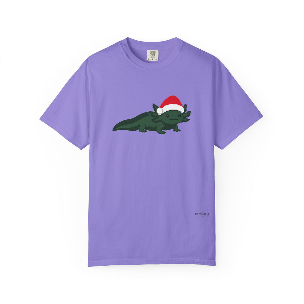 Axolotl Santa Hat Comfort Colors Shirt