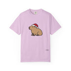 Capybara Santa Hat Comfort Colors T-Shirt