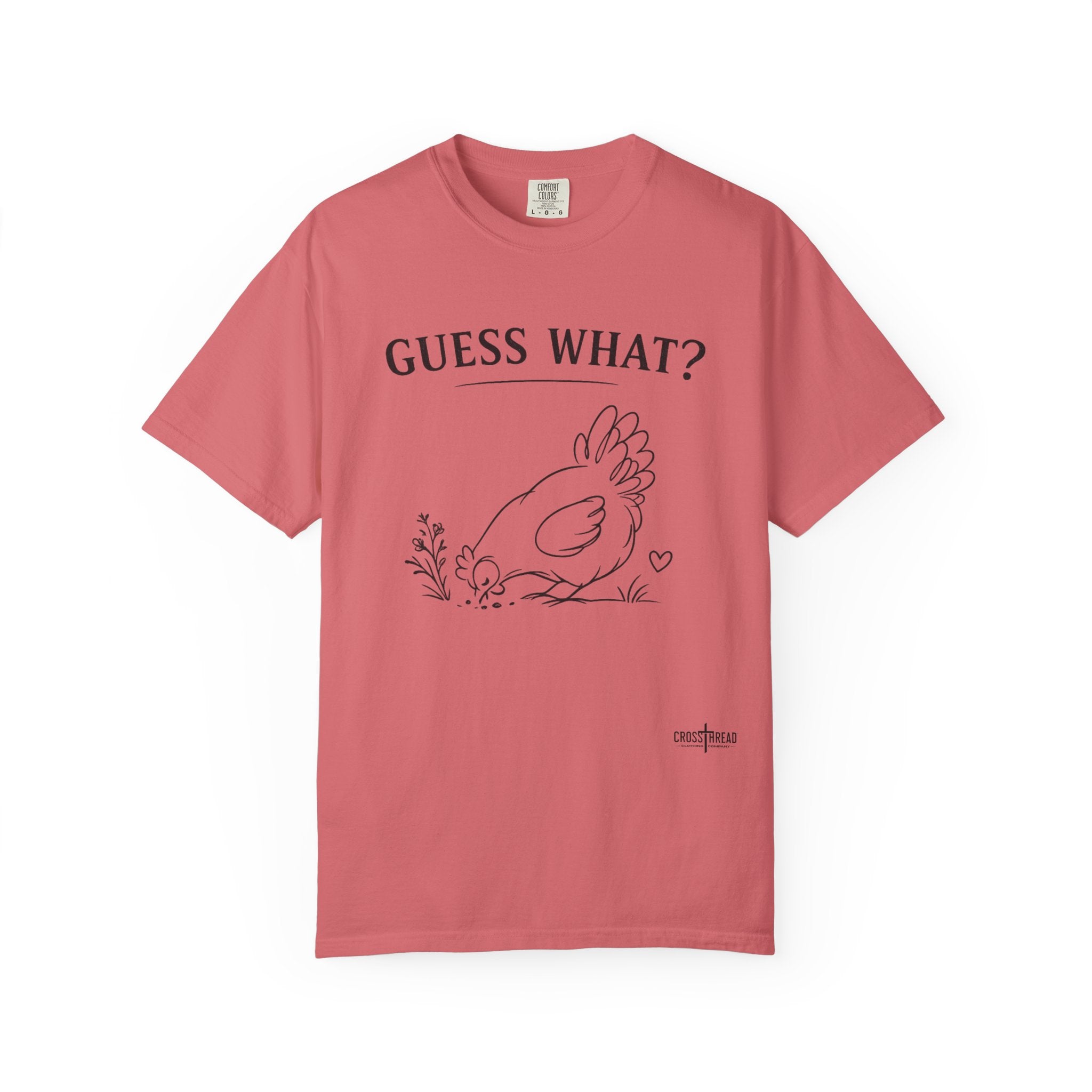 "Guess What?" Chicken Butt Cute Hen Graphic Tee