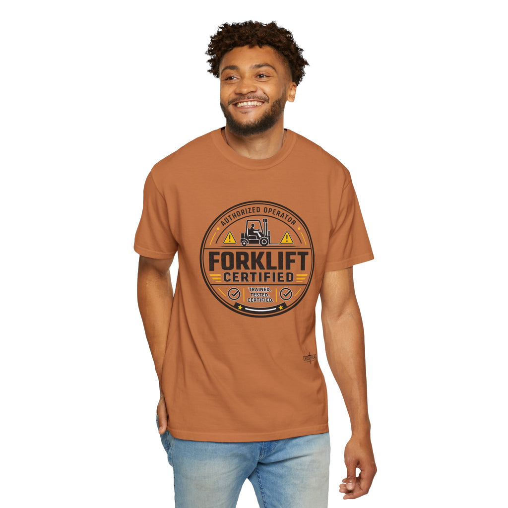 Forklift Certified T-Shirt — Vintage Industrial Graphic Tee
