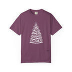 Snowy Christmas Tree Comfort Colors T-Shirt