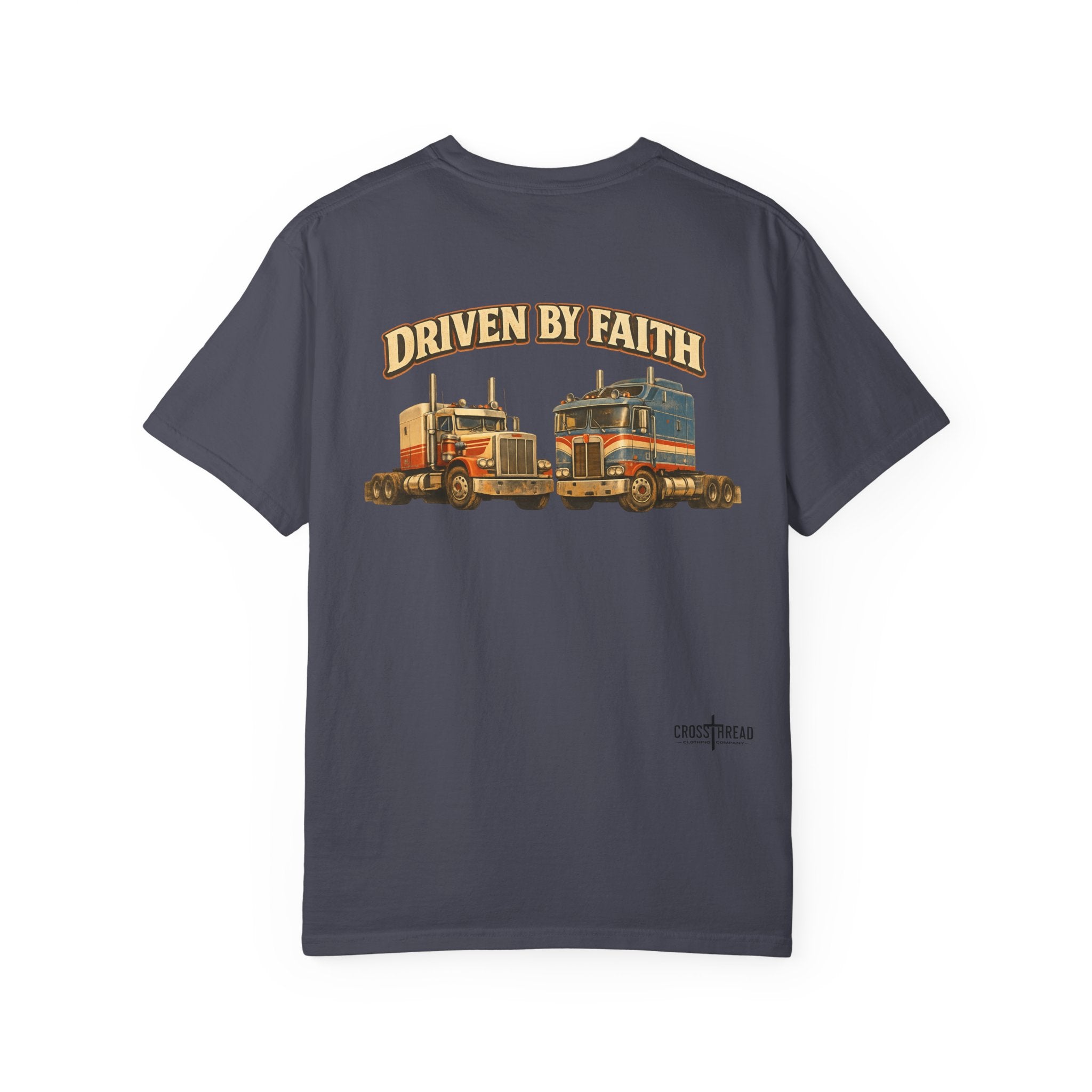 Driven by Faith Vintage Style Trucker T-Shirt