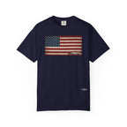 American Flag Big Rig Trucker T-Shirt — Patriotic Semi Truck Tee