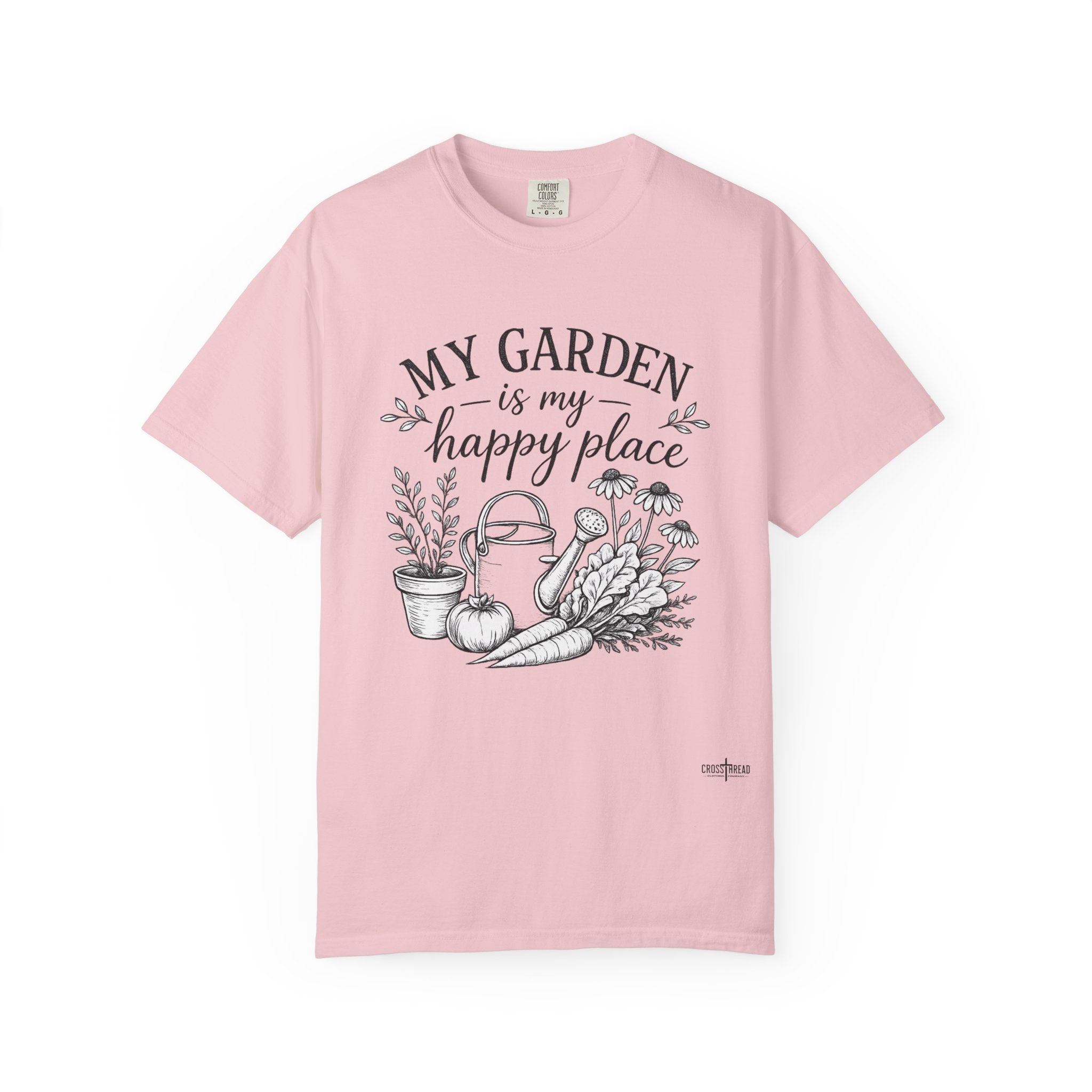"My Garden is My Happy Place" Premium Comfort Colors T Shirt