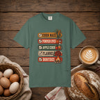 Fall Checklist Comfort Colors Shirt
