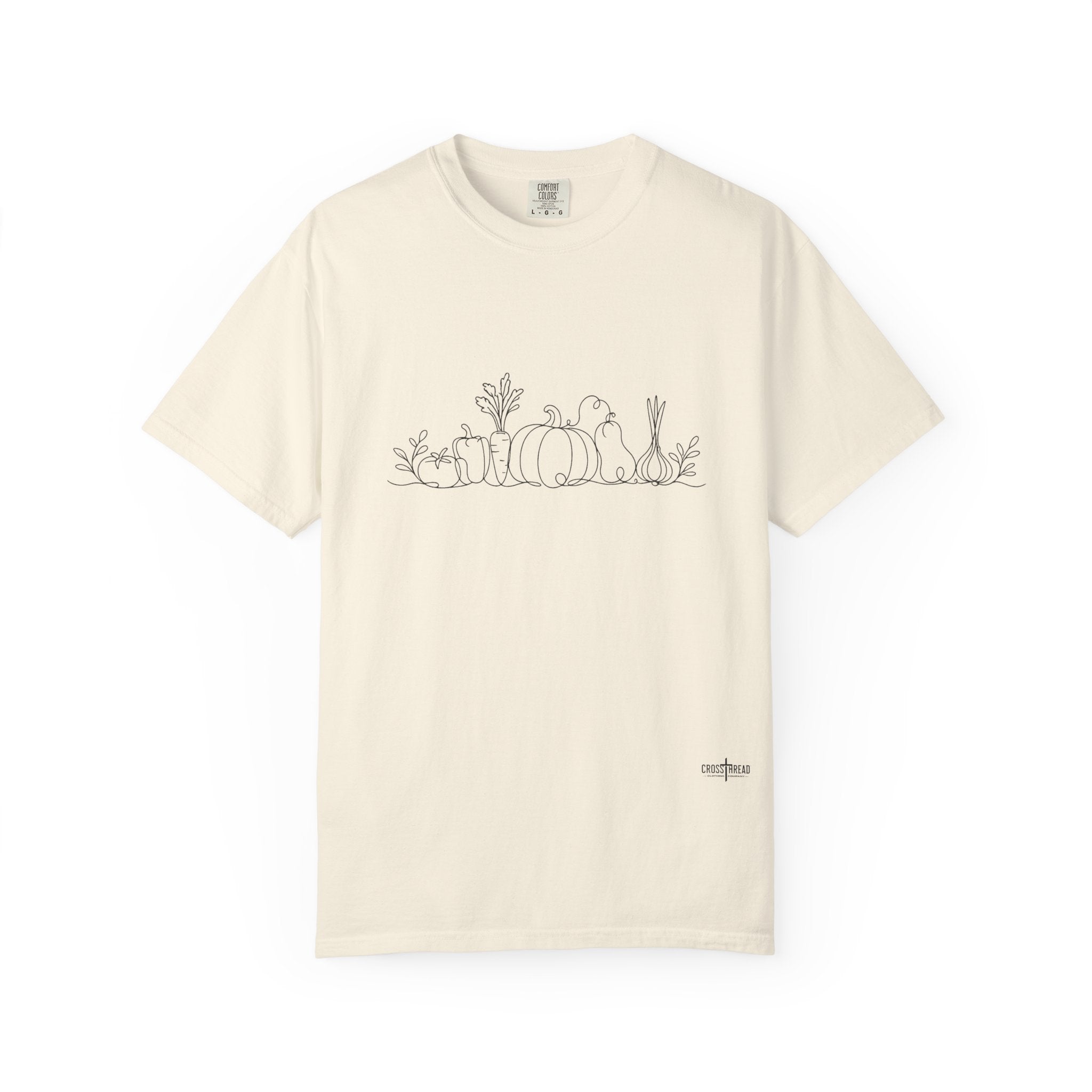 Garden Veggie Line Art T-Shirt