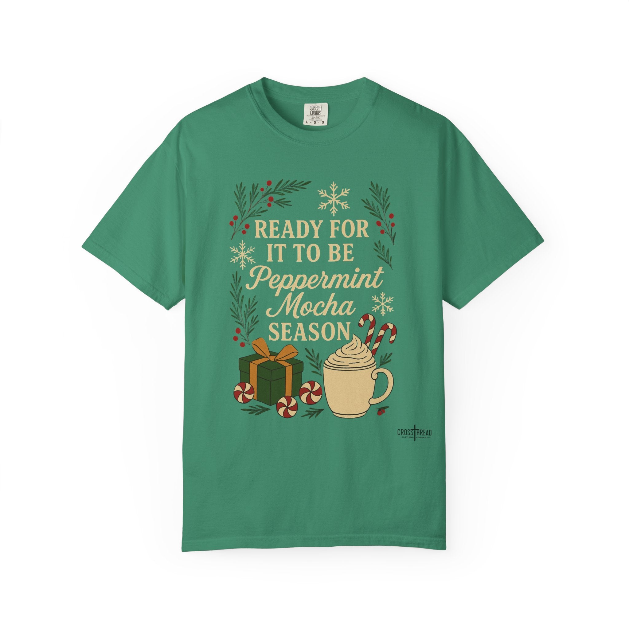 Christmas Peppermint Mocha Comfort Colors T-shirt