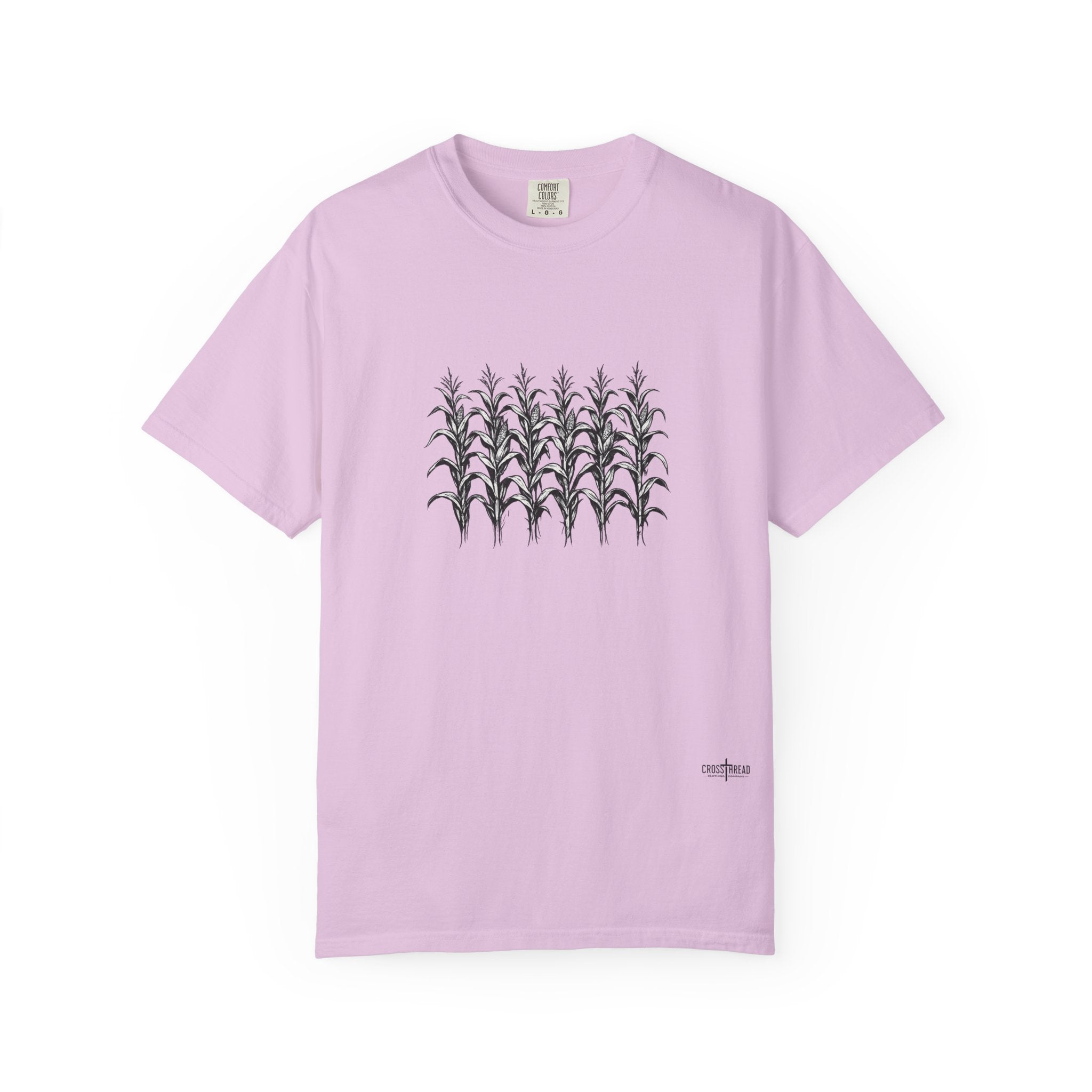 Row of Corn Graphic T-Shirt — Minimal Botanical Farm Tee
