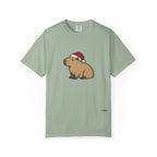 Capybara Santa Hat Comfort Colors T-Shirt