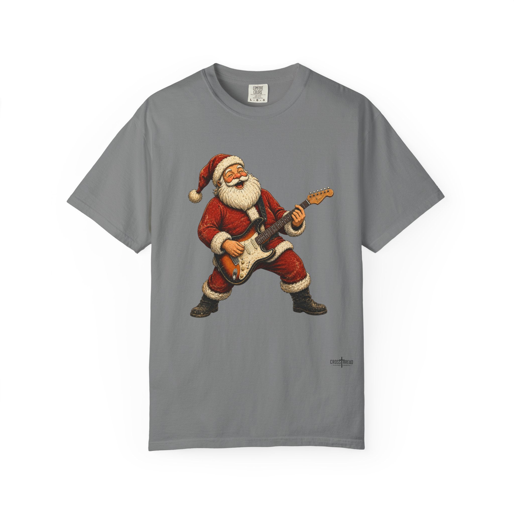 Santa S-Style Guitar Comfort Colors Shirt