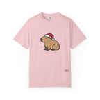 Capybara Santa Hat Comfort Colors T-Shirt