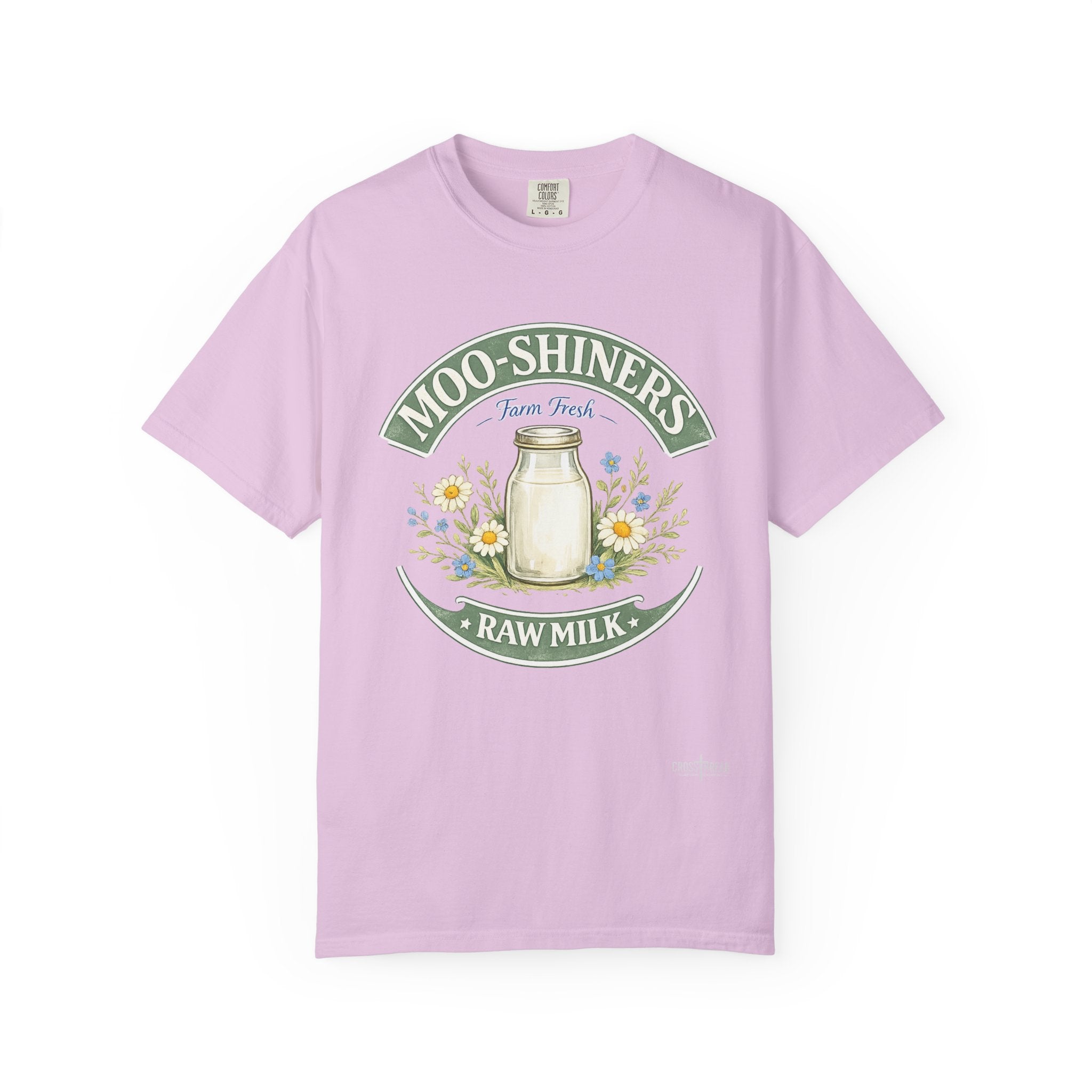 "Moo-Shiners Raw Milk" Vintage Logo Graphic T
