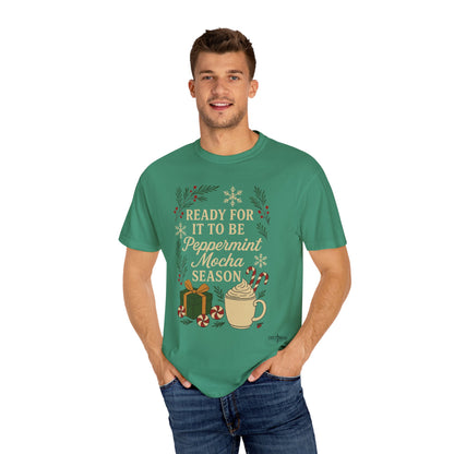 Christmas Peppermint Mocha Comfort Colors T-shirt