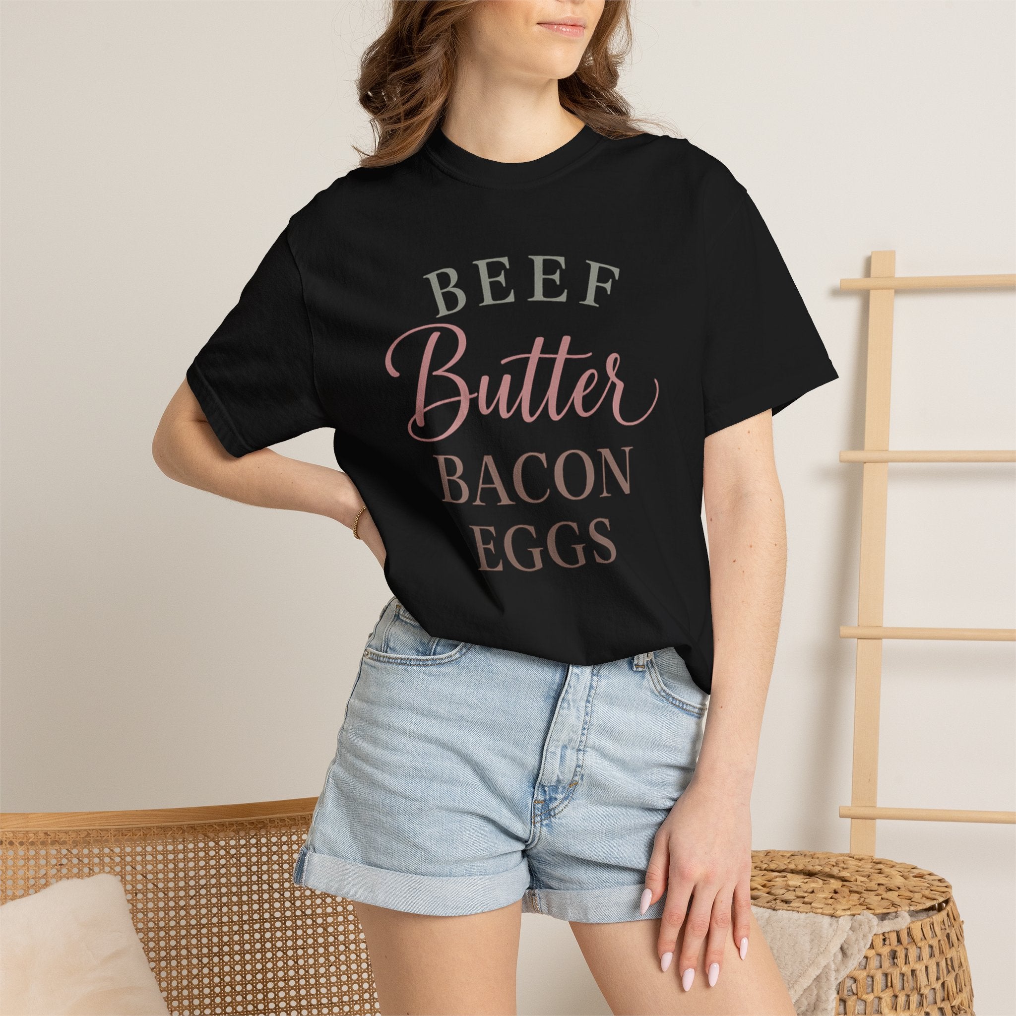 "Beef Butter Bacon Eggs" Carnivore Liftstyle T‑Shirt