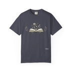 Floral Open Book T-Shirt — Book Lover Reading Tee