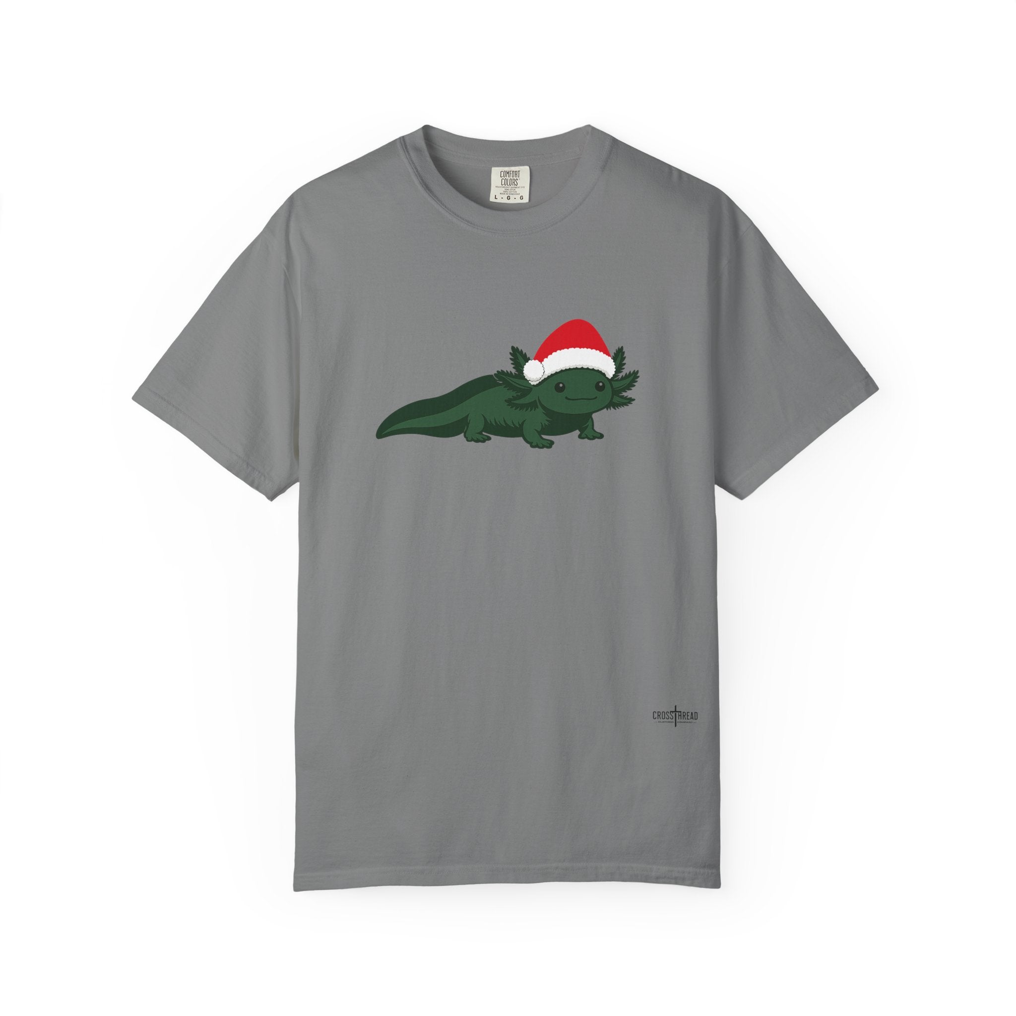 Axolotl Santa Hat Comfort Colors Shirt