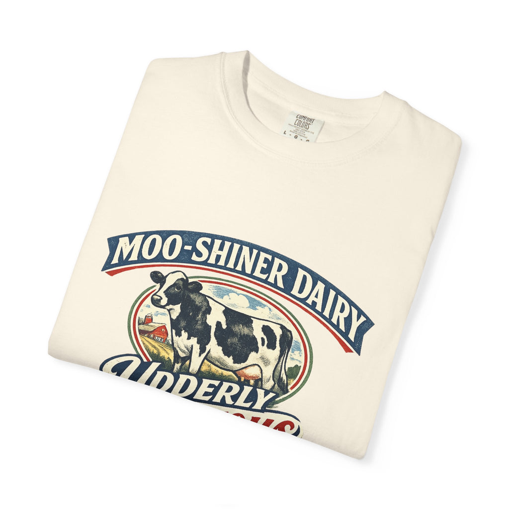 “Moo-Shiner Dairy” Udderly Delicious Graphic Tee