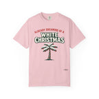 White Christmas Palm Tree T-Shirt – 'Already Dreaming of a White Christmas' Holiday Tee