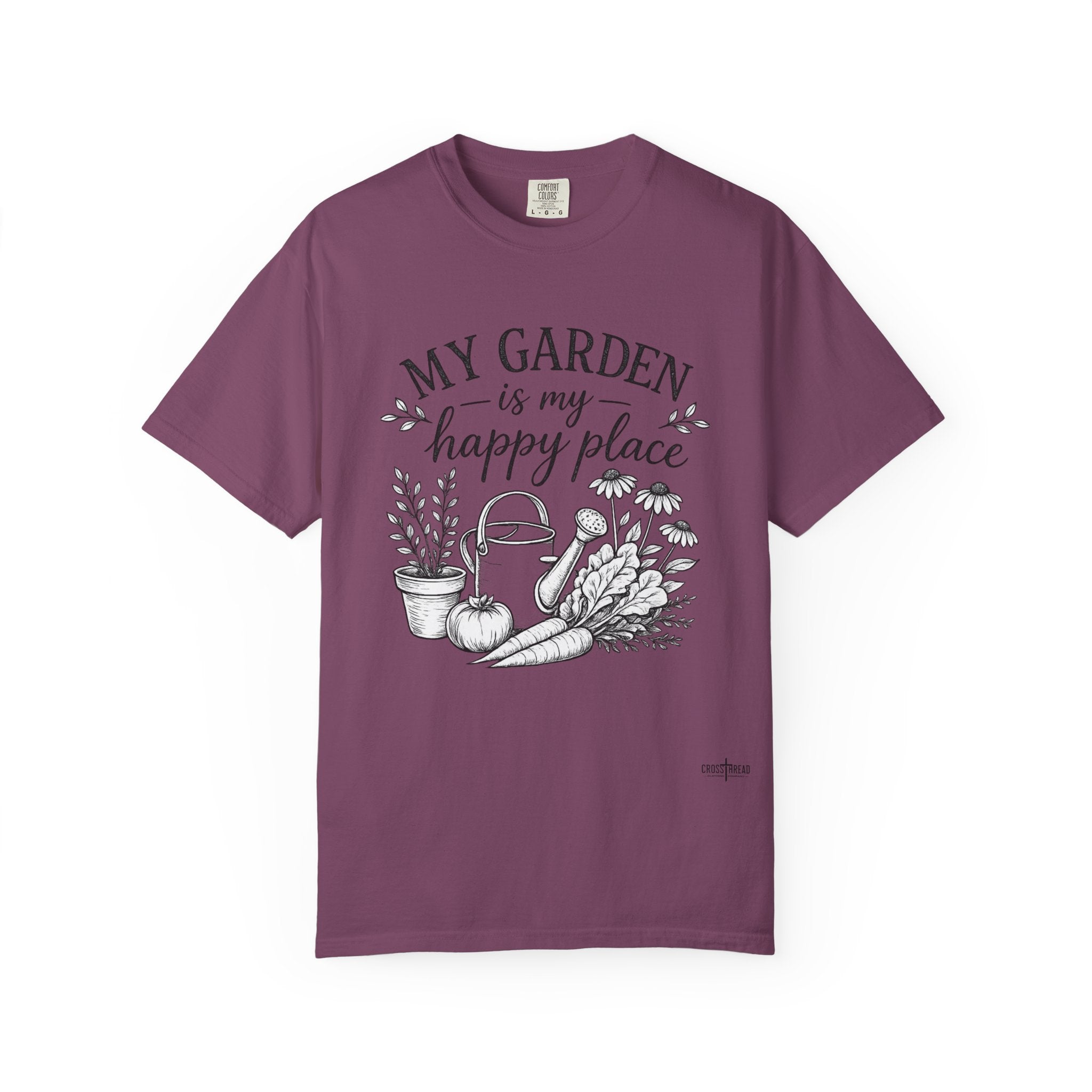 "My Garden is My Happy Place" Premium Comfort Colors T Shirt