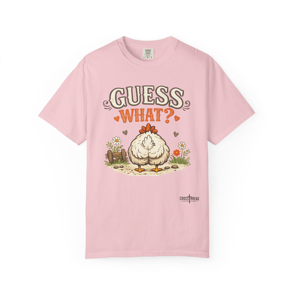 Guess What? Chicken Butt T-Shirt — Funny Farm Animal Graphic Tee