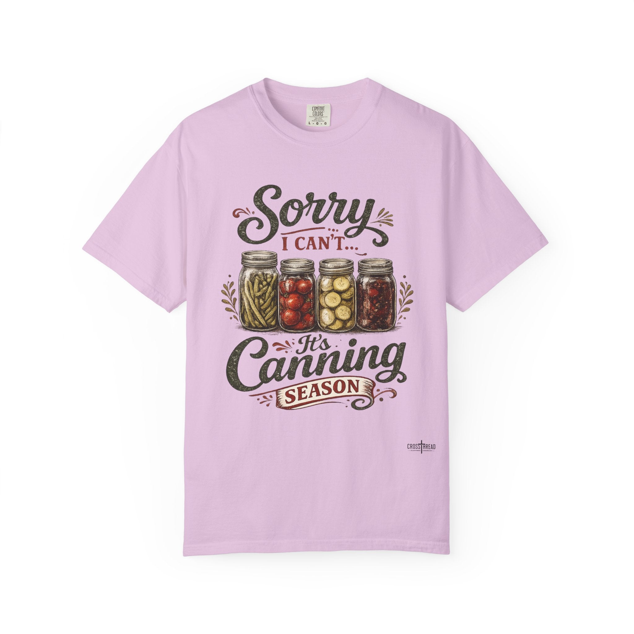 Canning Season T-Shirt — "Sorry I Can't... It's Canning Season" Vintage Mason Jar Tee