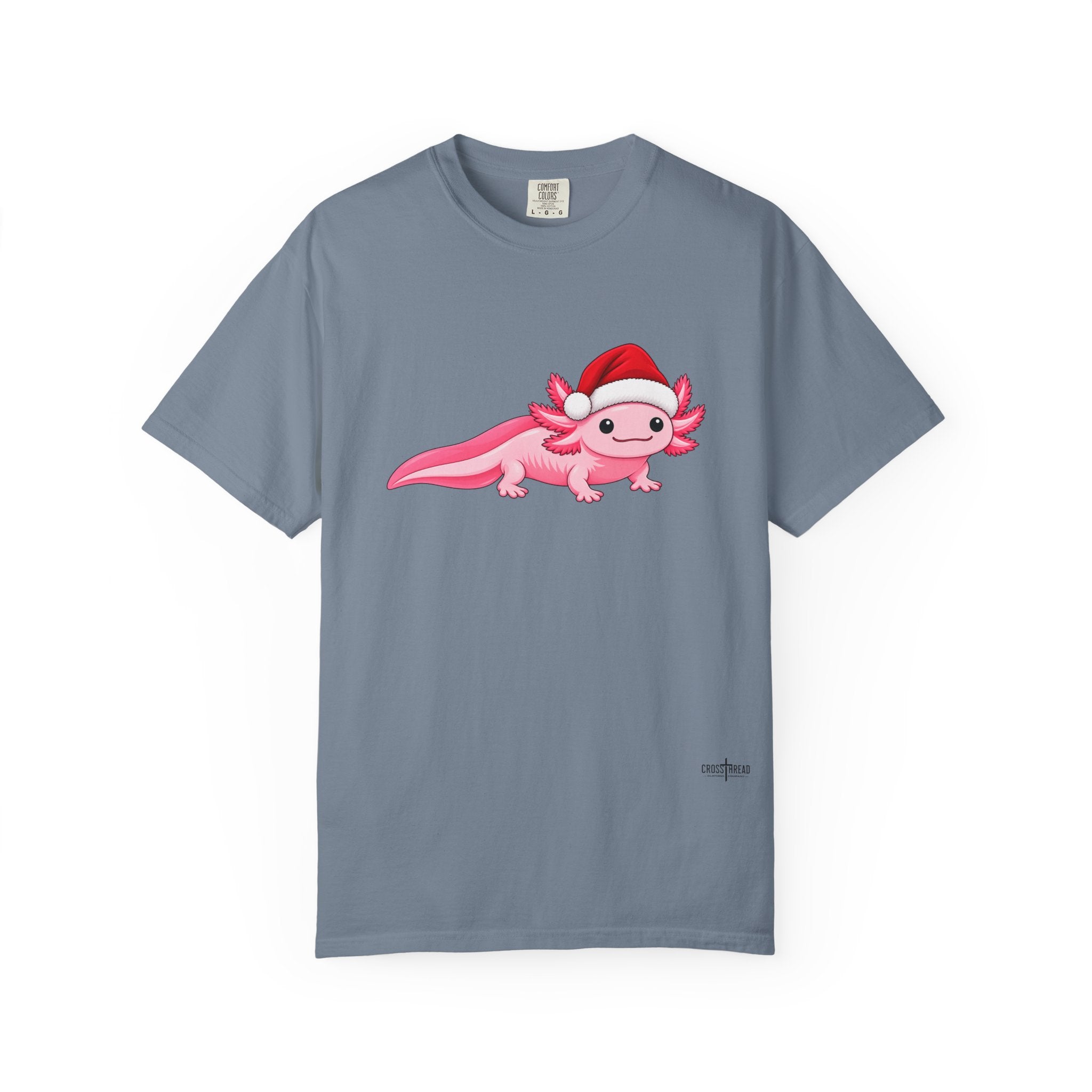 Axolotl Santa Hat Comfort Colors Shirt