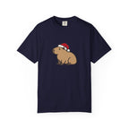 Capybara Santa Hat Comfort Colors T-Shirt