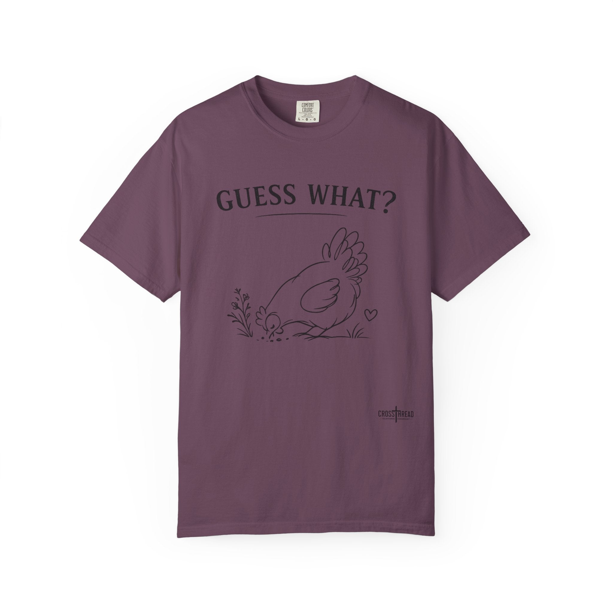"Guess What?" Chicken Butt Cute Hen Graphic Tee