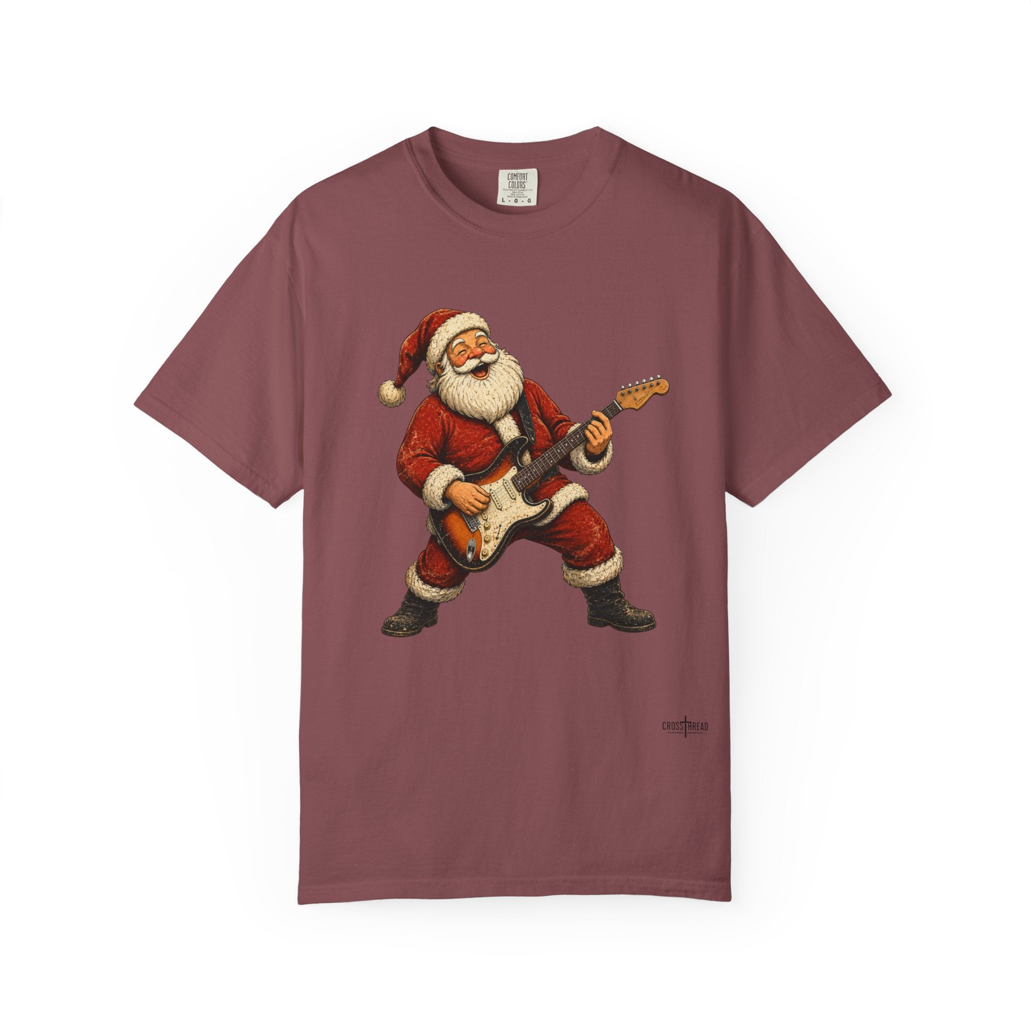 Santa S-Style Guitar Comfort Colors Shirt