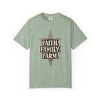 Faith Family Farm T-Shirt — Rustic Farmhouse Graphic Tee