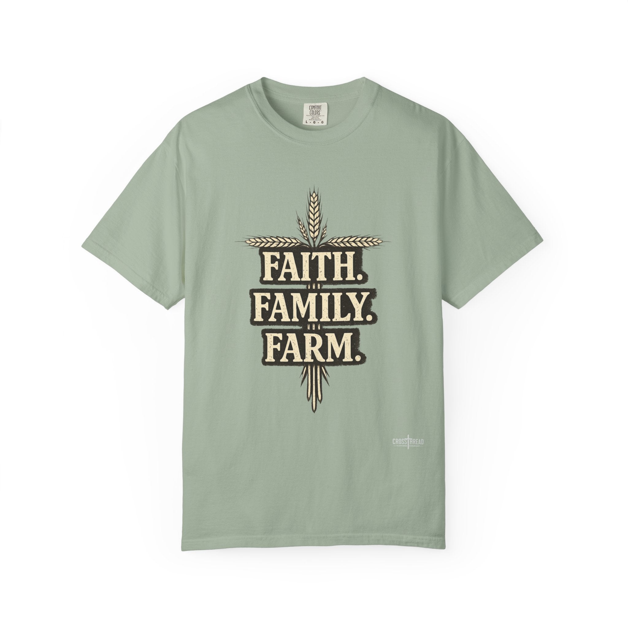 Faith Family Farm T-Shirt — Rustic Farmhouse Graphic Tee